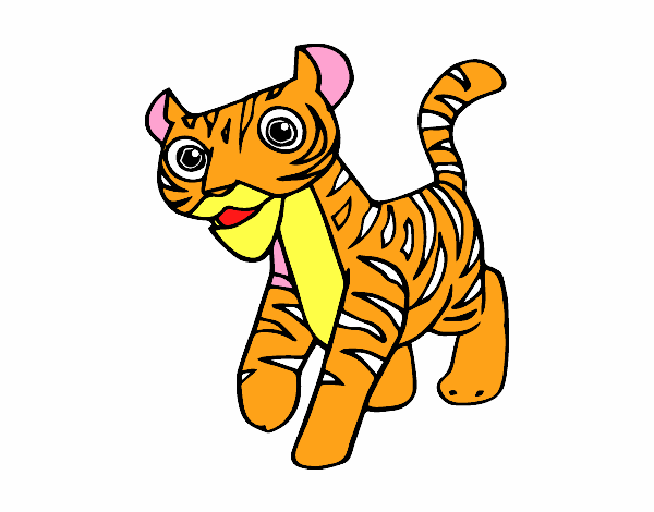 Dibujo Un tigre pintado por dominick06