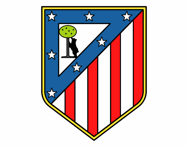 Dibujo Escudo del Club Atlético de Madrid pintado por alejoparra