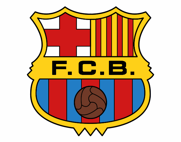 Dibujo Escudo del F.C. Barcelona pintado por alejoparra