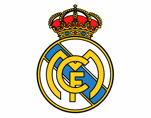 Dibujo Escudo del Real Madrid C.F. pintado por alejoparra