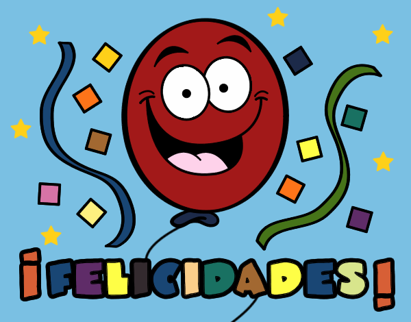 Dibujo Felicidades pintado por linda423