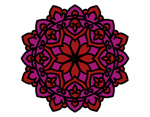 Dibujo Mandala celta pintado por marianacad