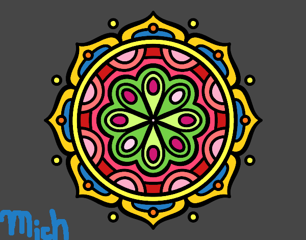 Dibujo Mandala para meditar pintado por Kyra_zuki