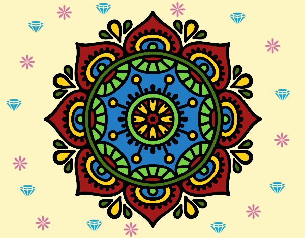 Dibujo Mandala para relajarse pintado por linda423