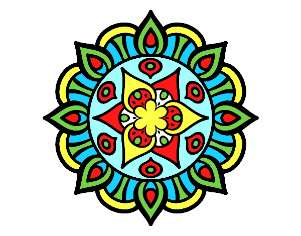 Dibujo Mandala vida vegetal pintado por carlosvill