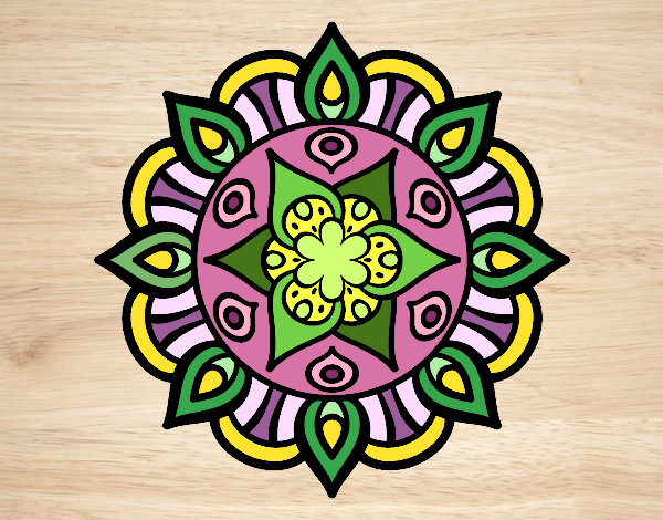 Dibujo Mandala vida vegetal pintado por Maraly51