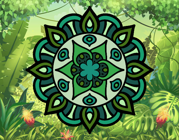 Dibujo Mandala vida vegetal pintado por nathan2014
