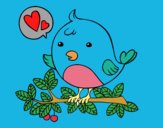 Dibujo Pájaro de Twitter pintado por ignasia