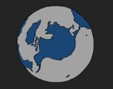 Dibujo Planeta Tierra pintado por linda423