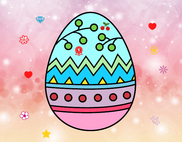 Dibujo Un huevo de Pascua pintado por rodrigoNG