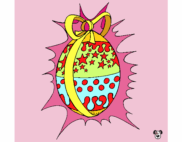 Dibujo Huevo de pascua brillante pintado por carlosvill