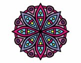 Dibujo Mandala para la concentración pintado por silvilchez