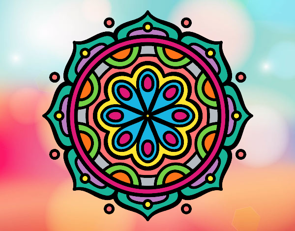 Dibujo Mandala para meditar pintado por mattymtnez