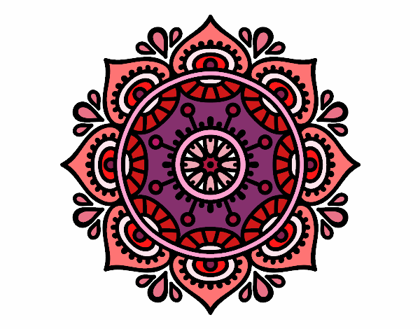 Dibujo Mandala para relajarse pintado por salome1111