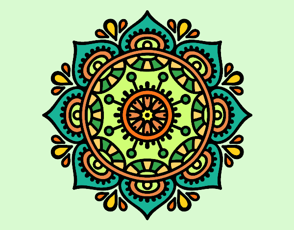 Dibujo Mandala para relajarse pintado por silvilchez