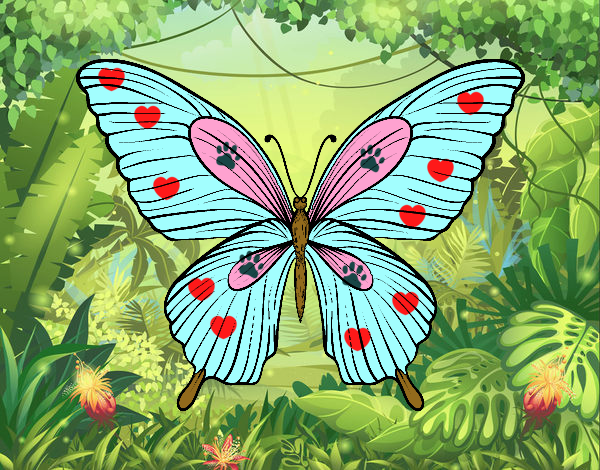 Dibujo Mariposa tropical pintado por kiomi 