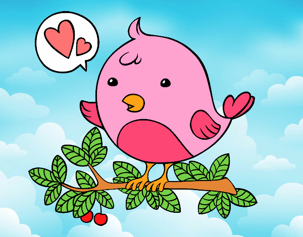 Dibujo Pájaro de Twitter pintado por rossie
