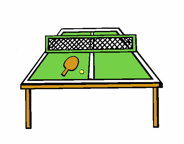 Dibujo Tenis de mesa 1 pintado por toychica1