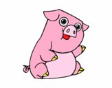 Dibujo Un cerdo  pintado por yord