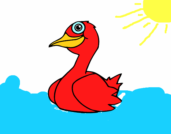 Dibujo Un pato pintado por toychica1