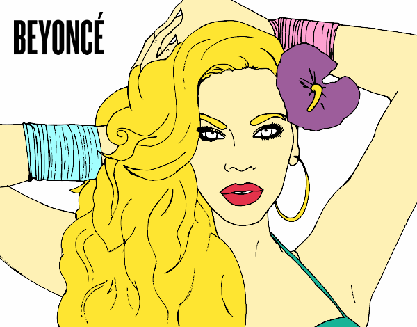 Dibujo Beyoncé pintado por CrisKawaii