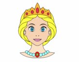 Dibujo Cara de princesa pintado por AZUL5