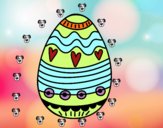 Dibujo Huevo de Pascua para decorar pintado por More2019