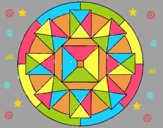 Dibujo Mandala 30 pintado por estrellado