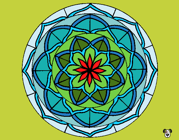 Dibujo Mandala 6 pintado por carlosvill