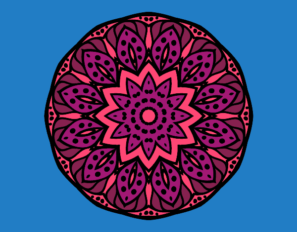 Dibujo Mandala naturaleza pintado por amalia