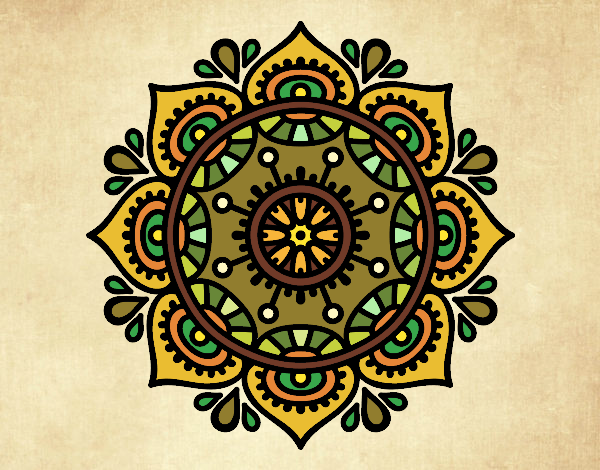 Dibujo Mandala para relajarse pintado por MATUSA