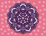 Dibujo Mandala pétalos de flor pintado por Neidas