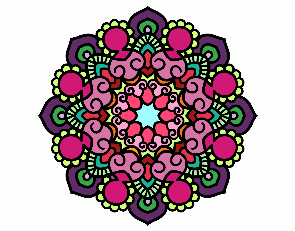 Dibujo Mandala reunión pintado por MATUSA