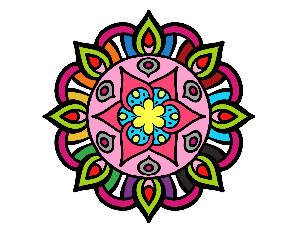 Dibujo Mandala vida vegetal pintado por gina_22_98