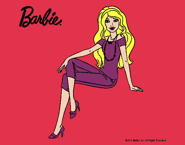 Dibujo Barbie moderna pintado por amalia