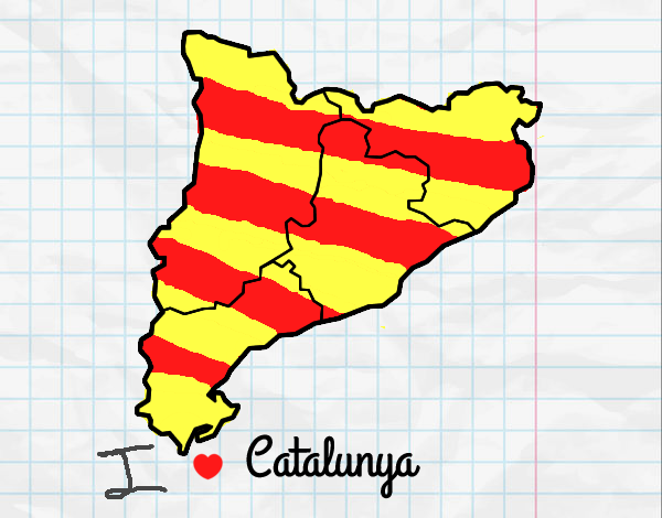 Dibujo Cataluña pintado por NucaBoira4