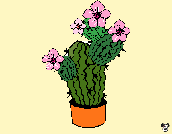 Dibujo Flores de cactus pintado por carlosvill