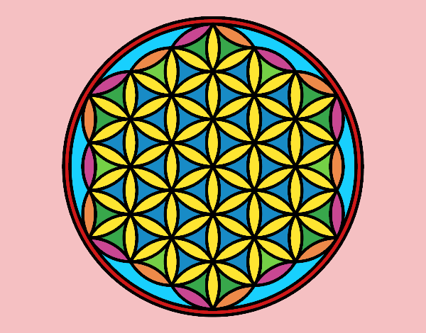 Dibujo Mandala flor de vida pintado por AZUL5
