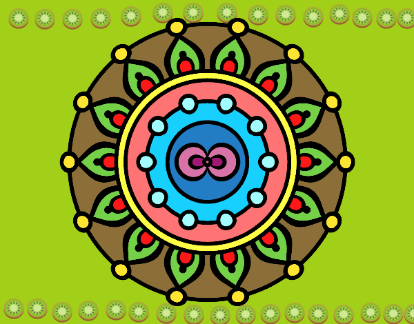 Dibujo Mandala meditación pintado por Candelita1