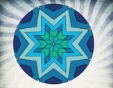Dibujo Mandala mosaico estrella pintado por rakel23