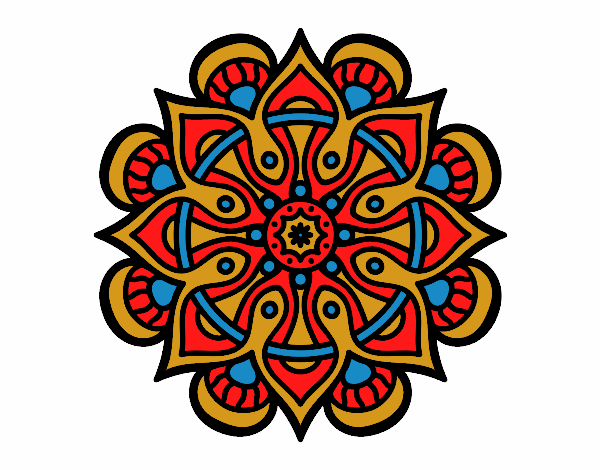 Dibujo Mandala mundo árabe pintado por Gloriana