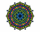 Dibujo Mandala para meditar pintado por Gloriana