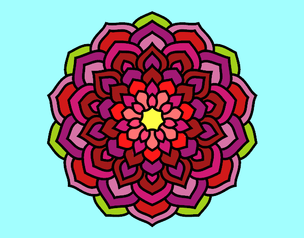 Dibujo Mandala pétalos de flor pintado por NucaBoira4