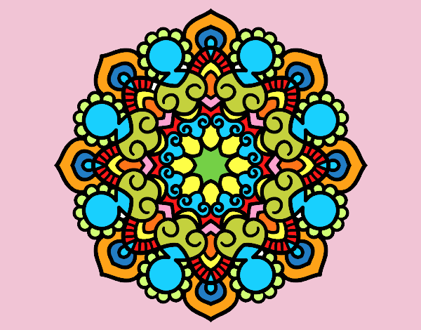 Dibujo Mandala reunión pintado por ME272