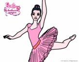 Dibujo Barbie en segundo arabesque pintado por nopa