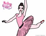Dibujo Barbie en segundo arabesque pintado por nopa