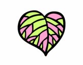 Dibujo Corazón Ecológico pintado por oprah