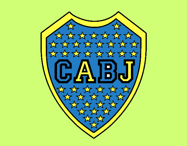 Dibujo Escudo del Boca Juniors pintado por Candelita1