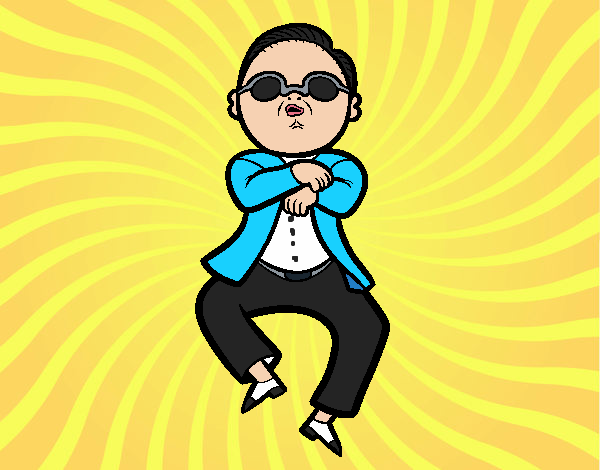 Dibujo Gangnam Style pintado por TACOS