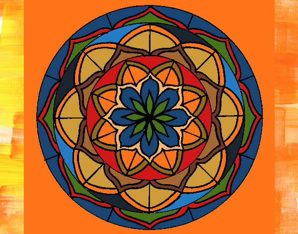 Dibujo Mandala 6 pintado por pierrot43